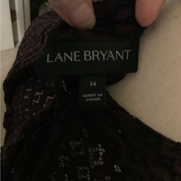 Lacy Maroon and Black Shirt - Picture 5 of 5